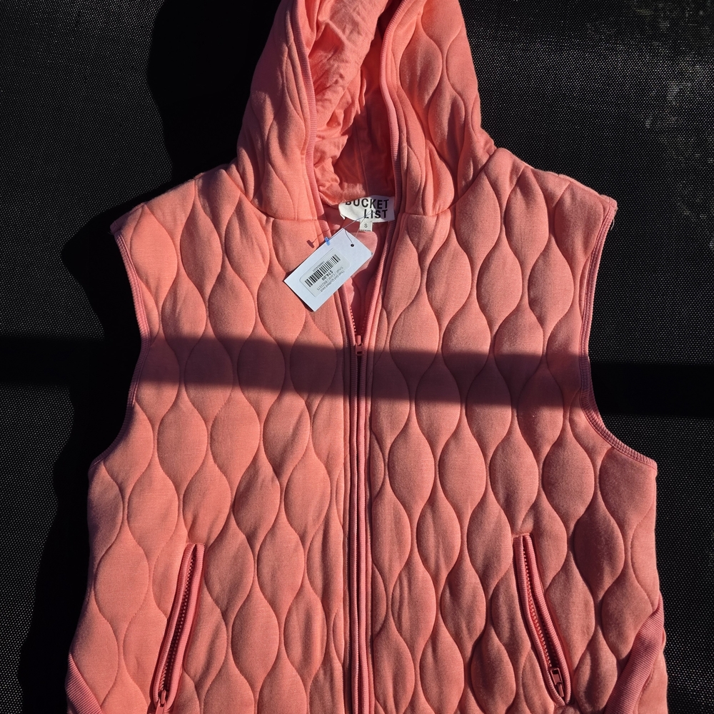BUCKETLIST Coral Quilted Vest